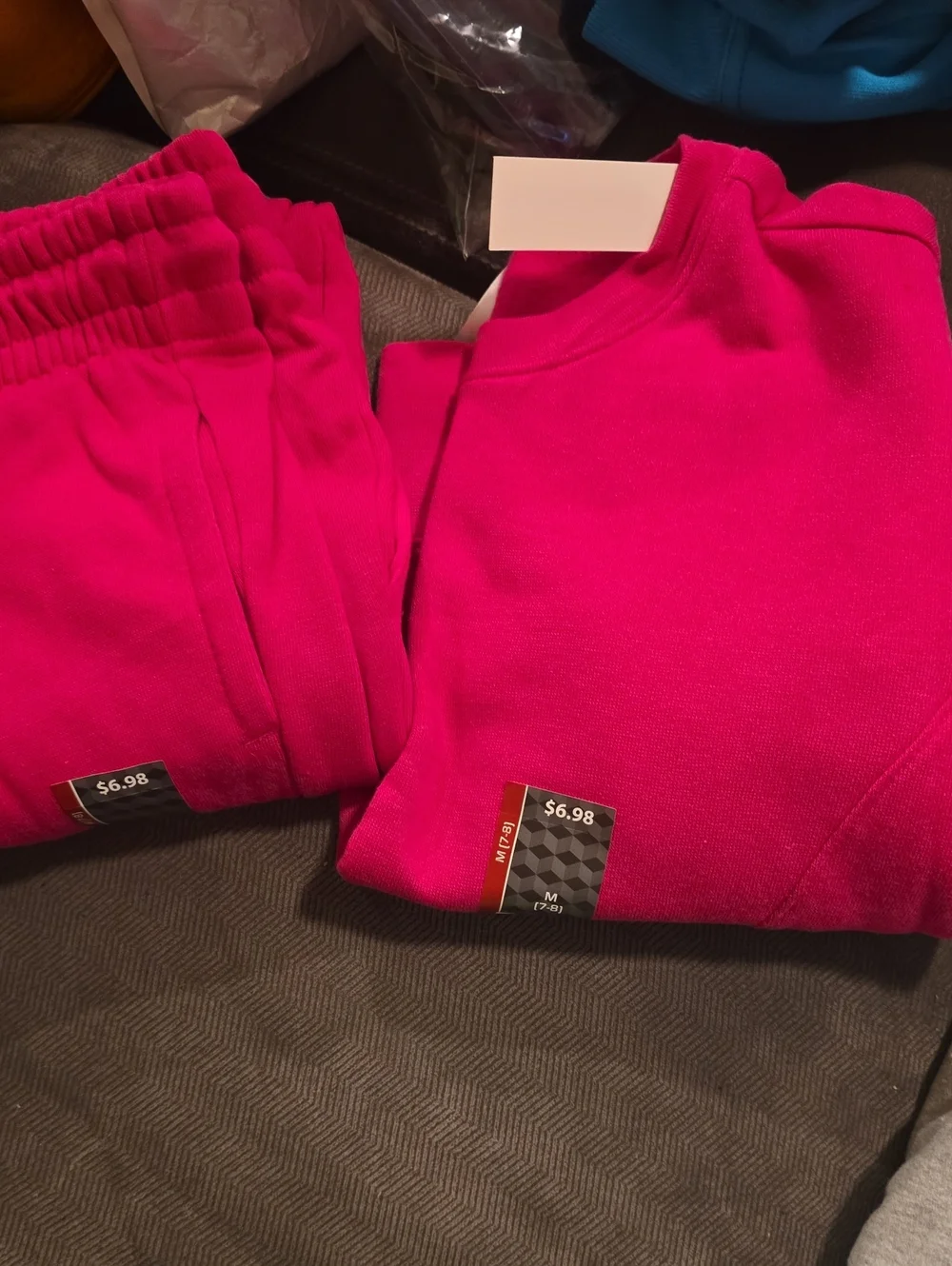 Athletic Works Hot Pink Kids Sweatshirt & Joggers Set
